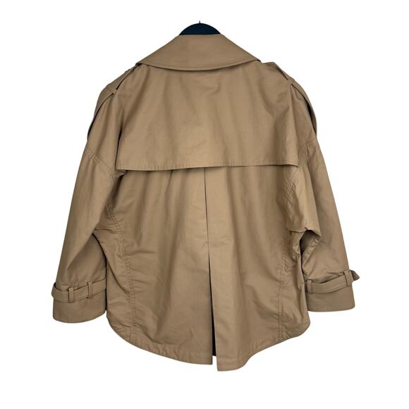TWP Bogie Crop Cotton Blend Trench Coat - Picture 11 of 12